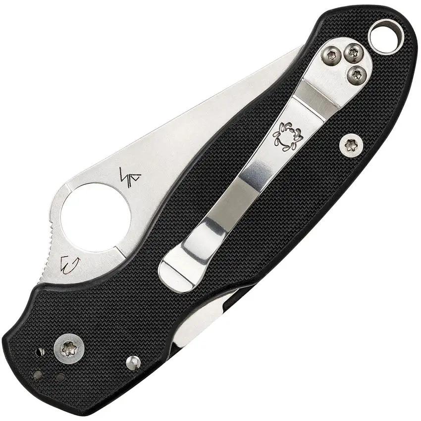 Spyderco Para 3 Plain Edge Knife - Compact EDC With S45VN Blade And G10 Handle For Everyday Carry by Spyderco