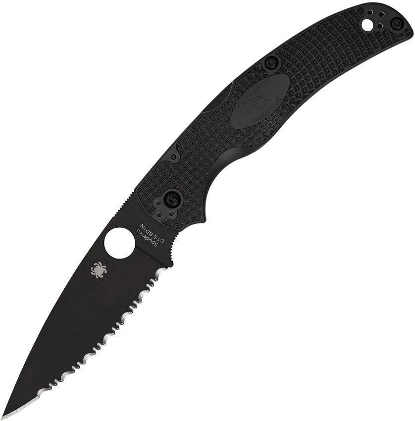 Spyderco Native Chief Lockback Serrated CTSBD1 4Inch Blade EDC Knife for Everyday Carry by Spyderco