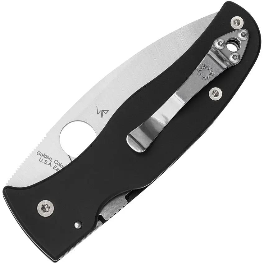 Spyderco Bodacious Compression Lock Knife For EDC Enthusiasts - Black G10 Handle With CPM S30V Blade by Spyderco