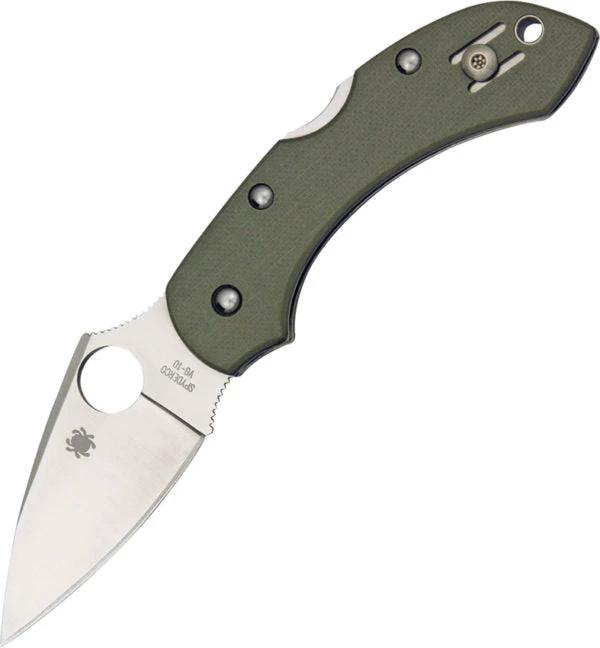 Spyderco Dragonfly Folding Knife C28GPFG VG-10 Steel Green G-10 Lockback EDC Everyday Carry by Spyderco