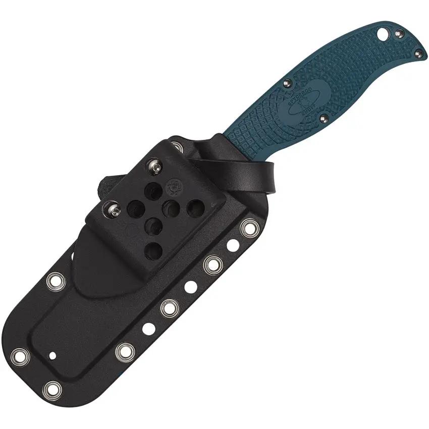 Spyderco Enuff 2 Fixed Blade - K390 Blade With Blue FRN Handle For Outdoor Enthusiasts And Adventurers by Spyderco