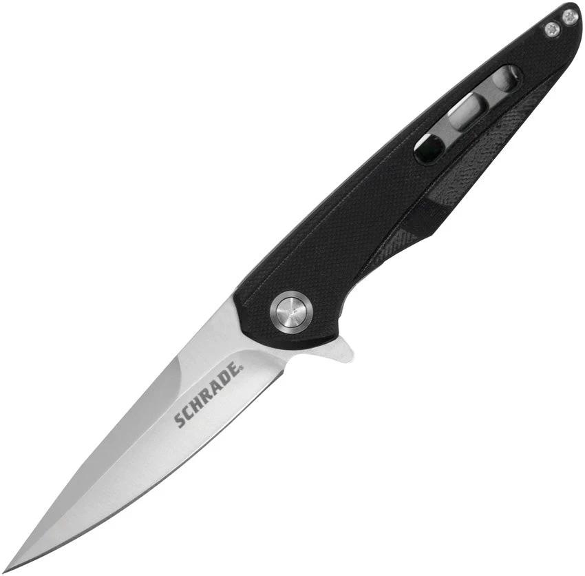 Schrade Kinetic Linerlock Black G10 1136038 by Schrade