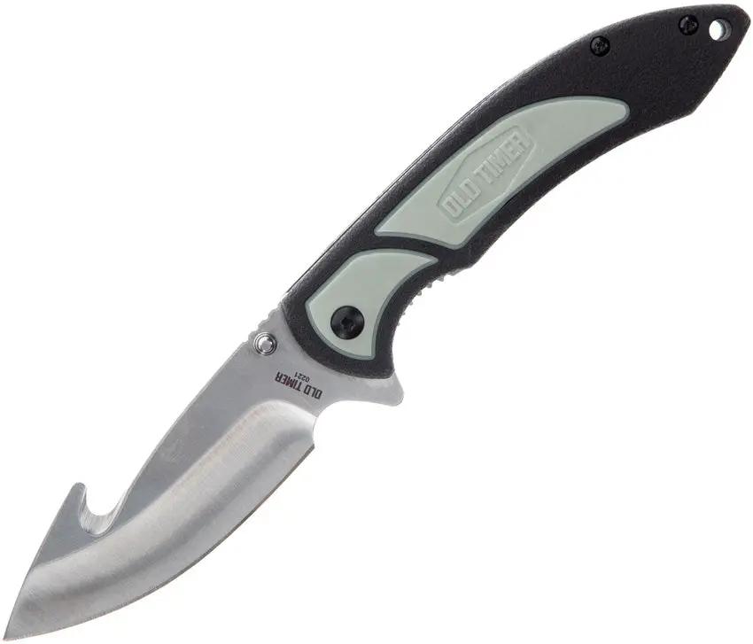 Schrade Trail Boss Guthook Linerlock Knife - Durable 8Cr13MoV 3.5 Inch Satin Blade For Hunters And Outdoorsmen by Schrade