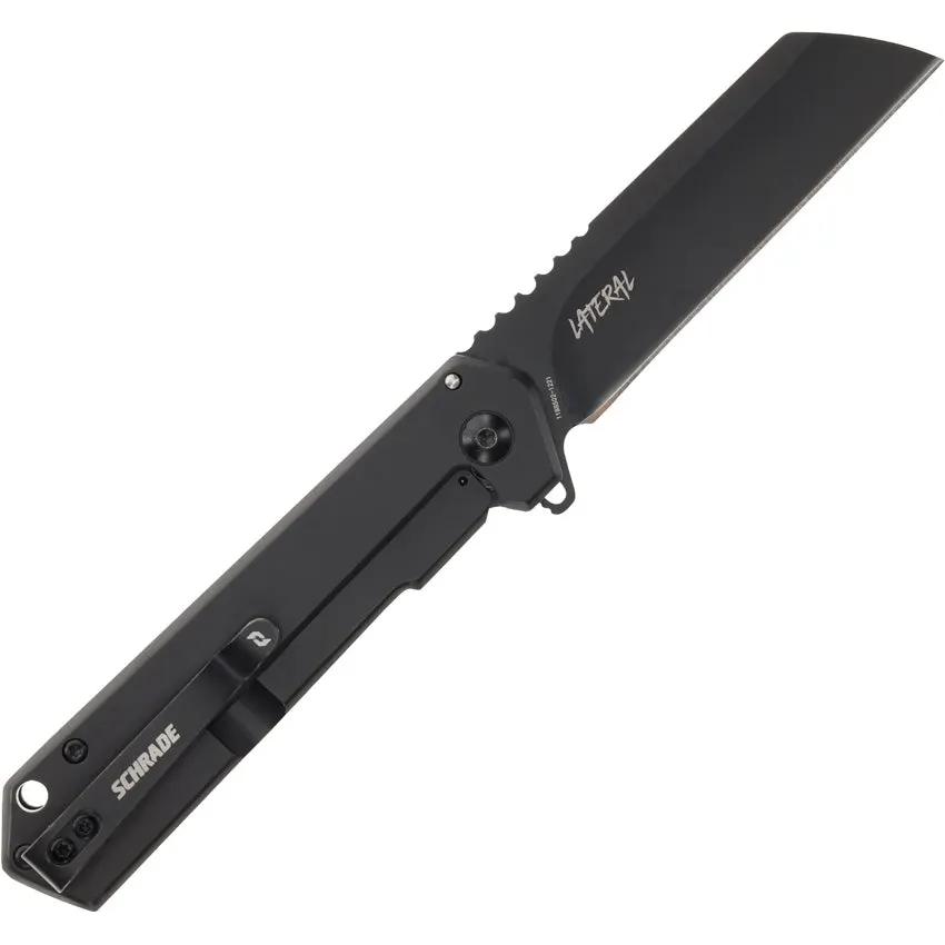 Schrade Lateral Framelock Folding Knife AUS8 Sheepsfoot Blade G10 Handle - Reliable EDC by Schrade