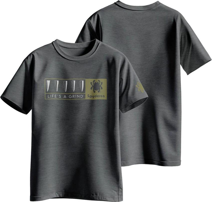 Spyderco T-Shirt Life's a Grind Heather TS05HGY_XL by Spyderco