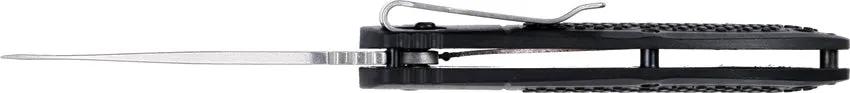 DOTS Gear Lojo Linerlock Knife - 8Cr14MoV Stainless Drop Point Blade With Black FRN Handle And Pocket Clip by DOTS Gear