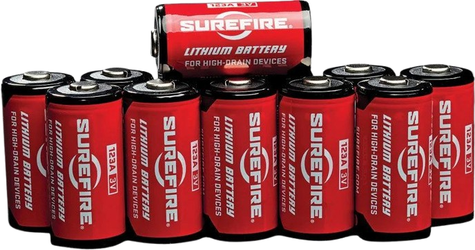 SureFire 123A Battery 12 Pack High Drain Performance With 10 Year Shelf Life For Tactical Flashlights by SureFire