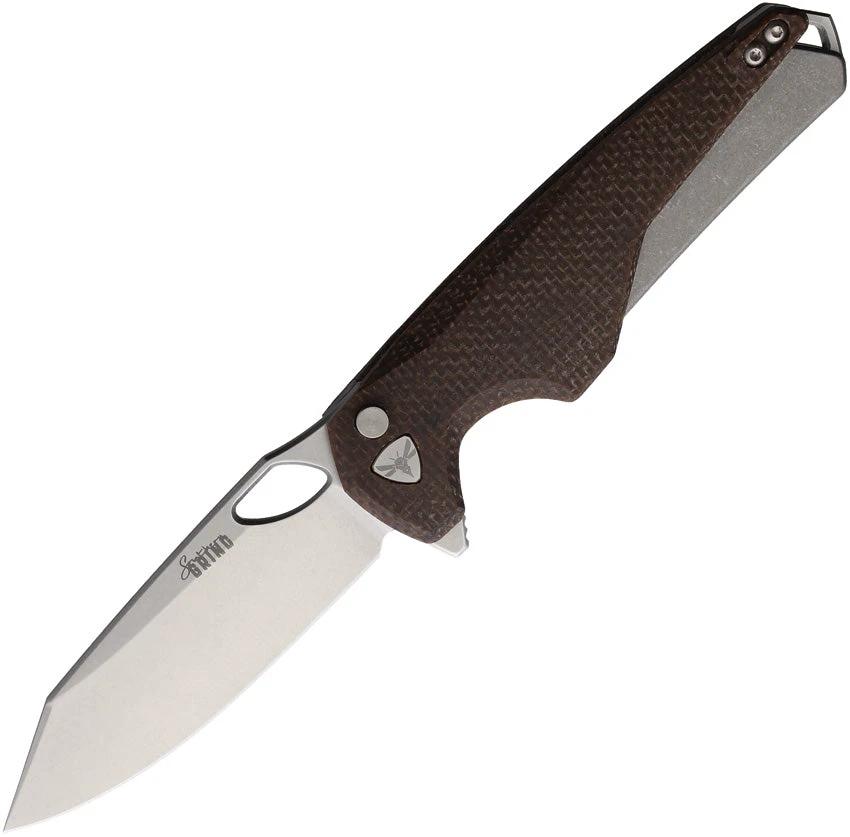 Southern Grind Hornet Button Lock Micarta SG13400025 by Southern Grind