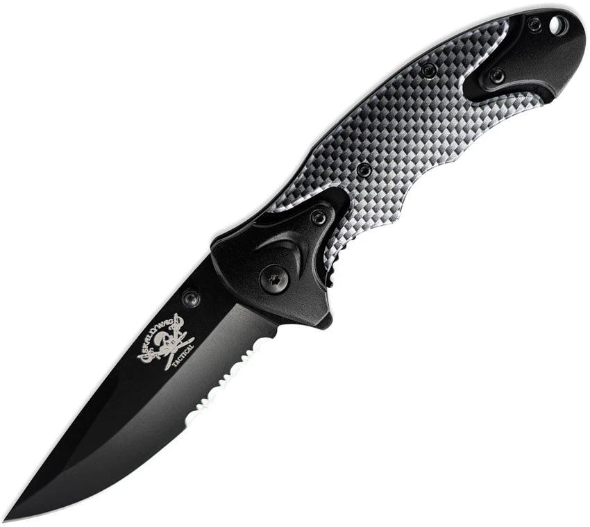 Skallywag Tactical Orca Linerlock Black/Silver 8.50072E+11 by Skallywag Tactical