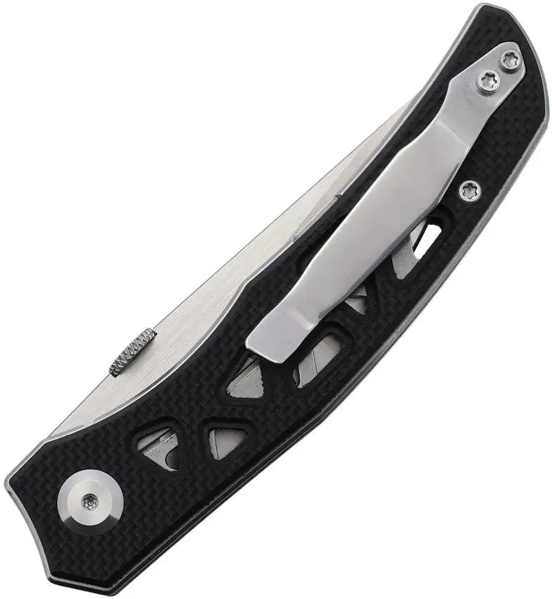 Summit Gear Linerlock Black G10 - Durable 7CR14 Steel Blade, Carbon Fiber Accented Handle, 4.5in Closed by Summit Gear