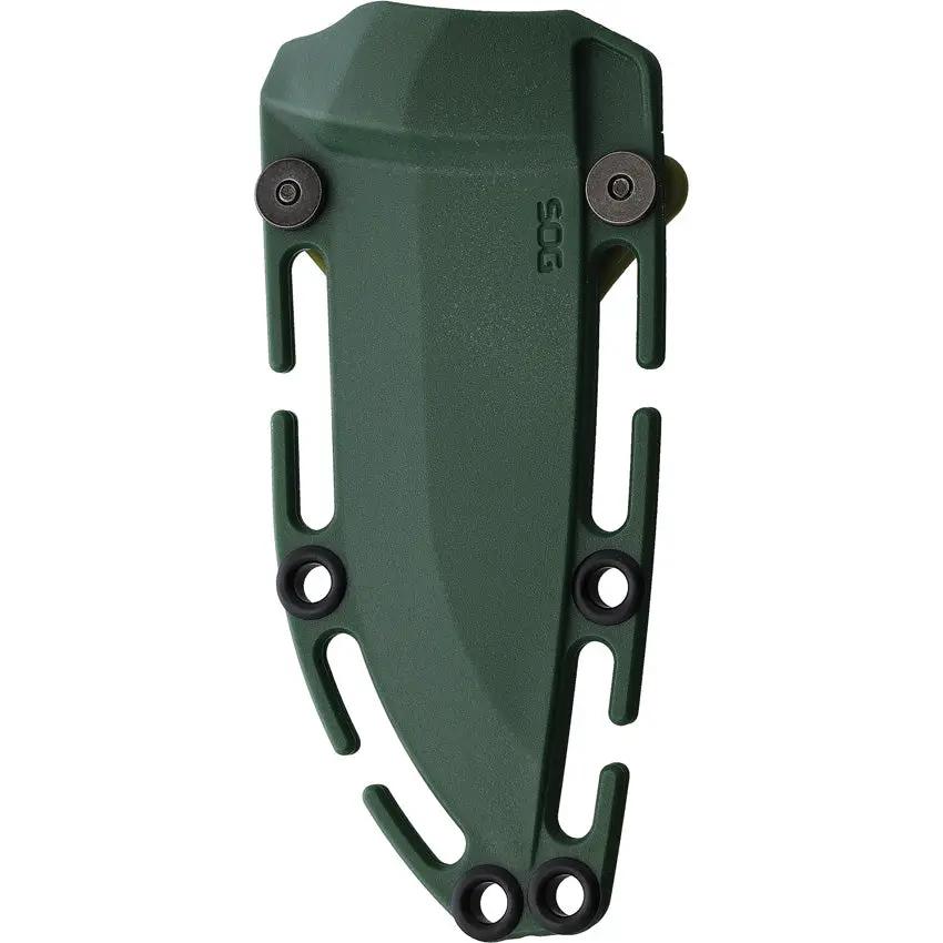 SOG Aegis FX Fixed Blade Knife Forest Green Rubber Overmold - Rugged Outdoor Tactical Utility by Sog