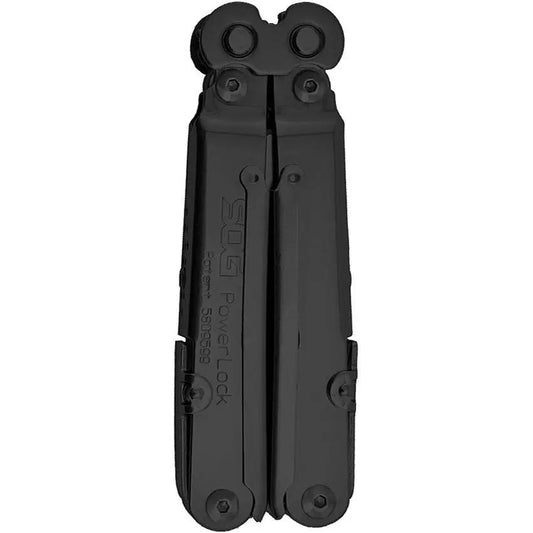 SOG PowerLock EOD Multi Tool - Black Oxide All Stainless Pivoting Comfort Handles For Tactical Pros by SOG