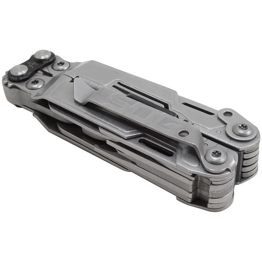 SOG PowerPint Bead Blast PP1001-CP - Compact 18-Tool Multitool For DIY Pros And Everyday Carry Outdoors by SOG