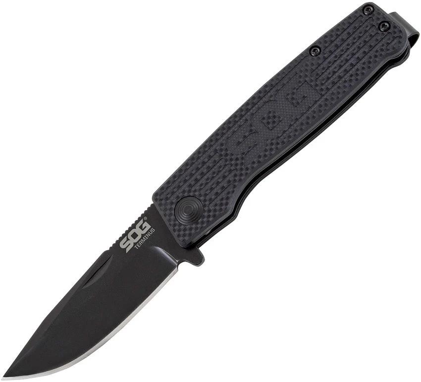SOG Terminus Slipjoint Black TM1002-BX by SOG