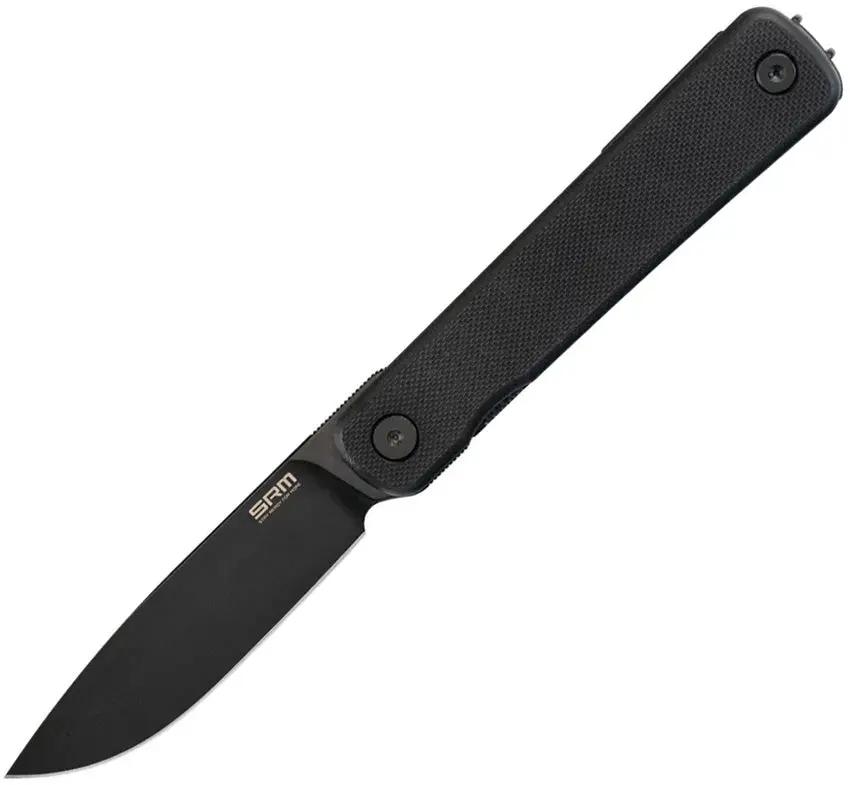 SRM Knives Palfrey Framelock Black 135L-GB by SRM Knives