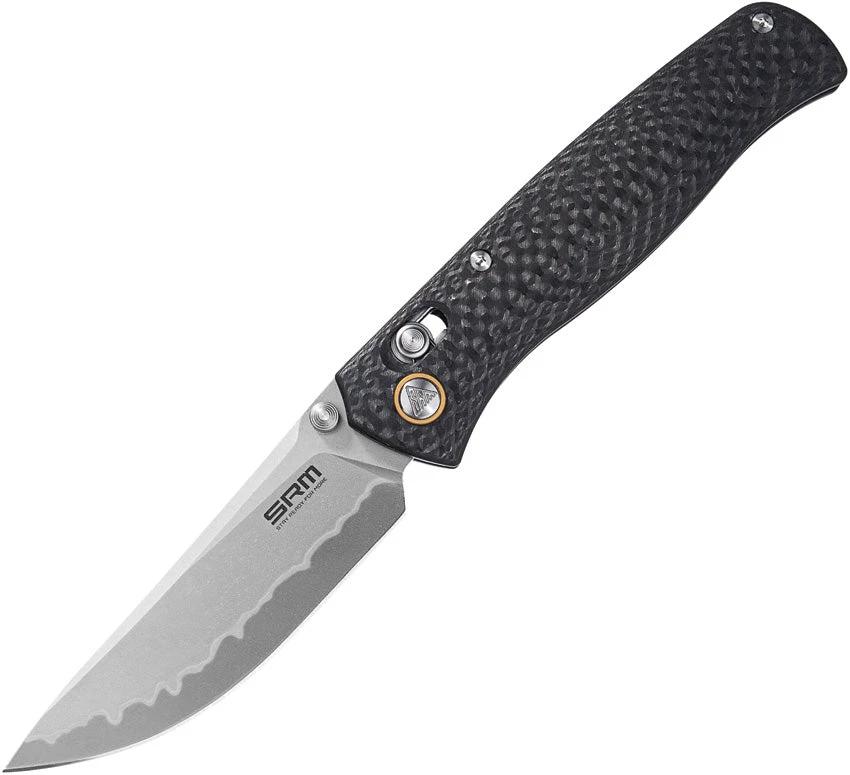 SRM Knives 255L Ambi Lock CF 255L-CB2 by SRM Knives