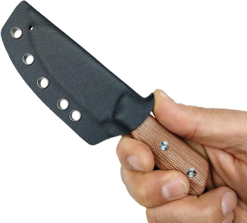 Straight Line Digger Kydex Sheath - Durable Black Kydex Construction Fits 4.45in Straight Line Digger Fixed Blade by Straight Line