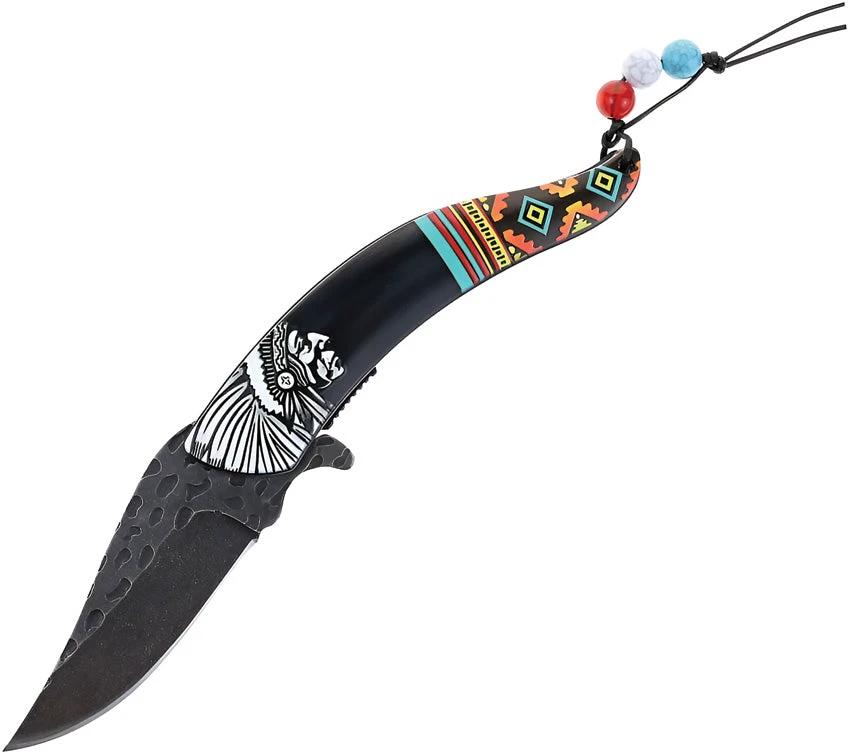 S-TEC Chief Linerlock A/O Black T27026BK by S-TEC