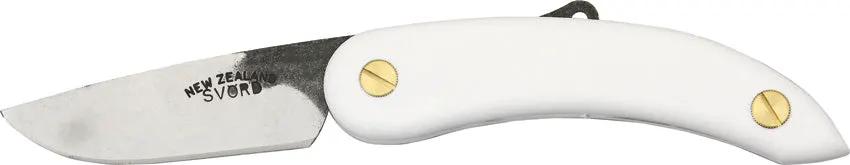 Svord Peasant Knife White One Hand Opening Tang Belt Hang Outdoor Utility Knife Everyday Carry by Svord