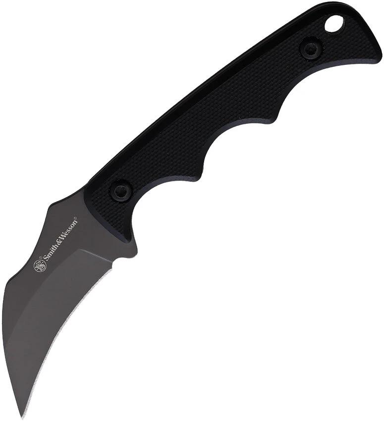 Smith And Wesson HRT Karambit Neck Knife 1193155 Titanium Coated Stainless 2 In Blade G10 Full Tang For Tactical Users by Smith & Wesson