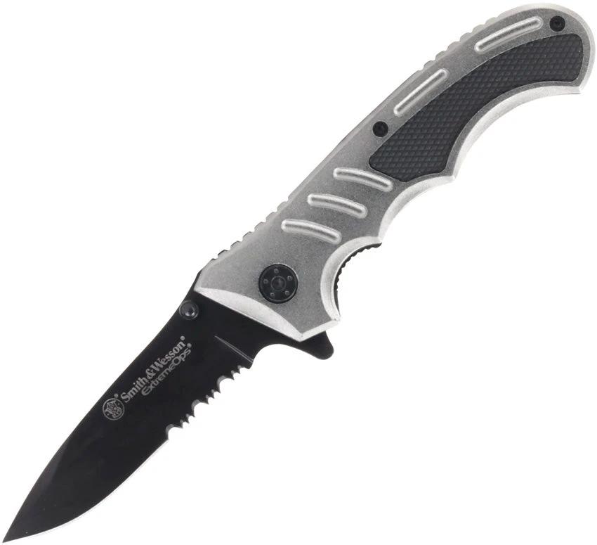 Smith & Wesson Extreme Ops Linerlock Gray 1207131 by Smith & Wesson
