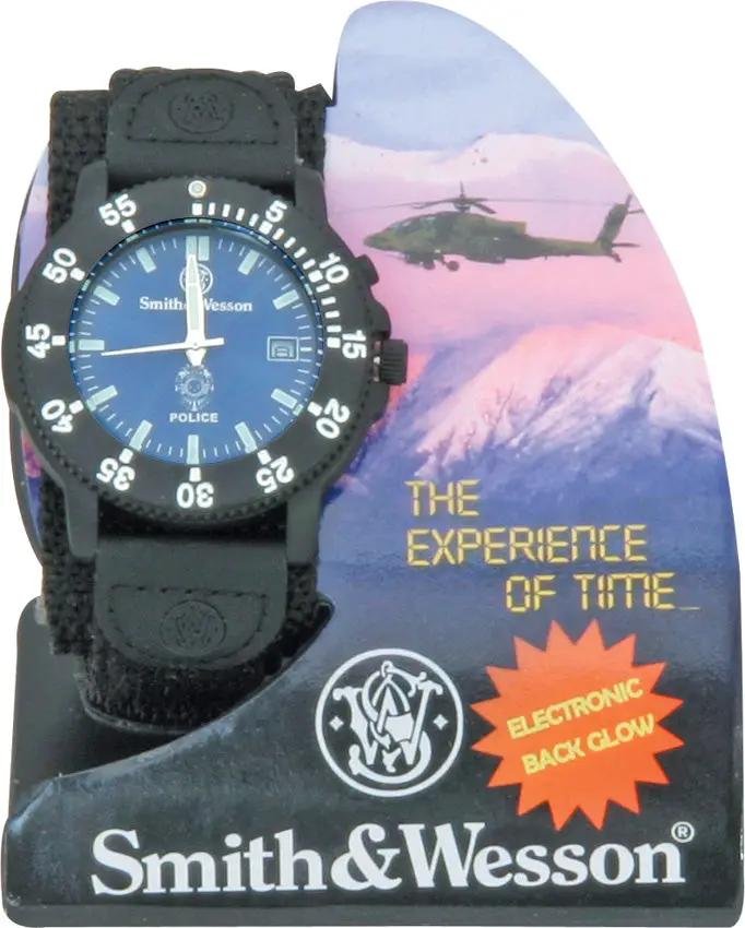 Smith And Wesson Police Watch SWW455P - Blue Dial With Luminous Markers And 300 Foot Water Resistance by Smith & Wesson