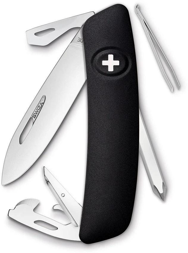 Swiza D04 Swiss Pocket Knife Black KNI.0046.1010 by Swiza