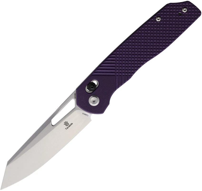 Tenable Knives Shard Crossbar Lock Purp Al T1006V5 by Tenable Knives