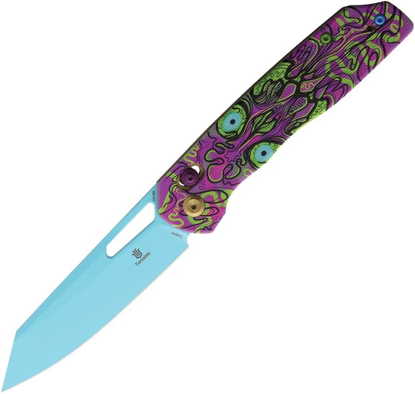 Tenable Knives Shard Crossbar Lock Purple T1006V9 by Tenable Knives