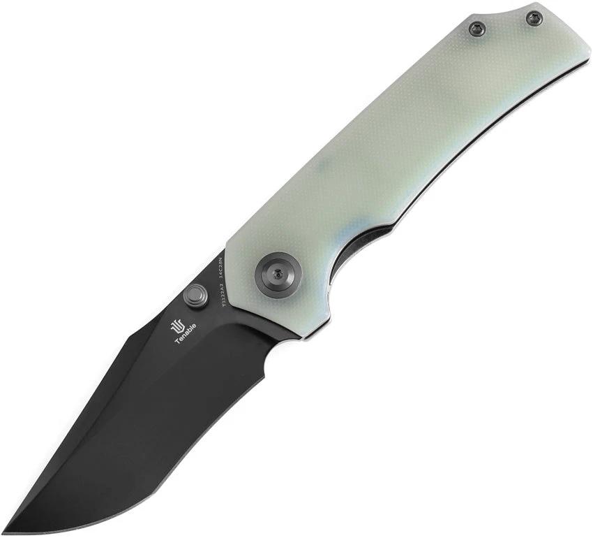 Tenable Knives Fermi Linerlock Jade G10 T1122A2 by Tenable Knives