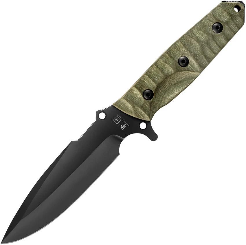 TB Outdoor Survival Fixed Blade Green 11060037 by TB Outdoor
