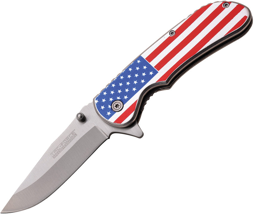 Tac Force Linerlock A/O American Flag TF-902SF