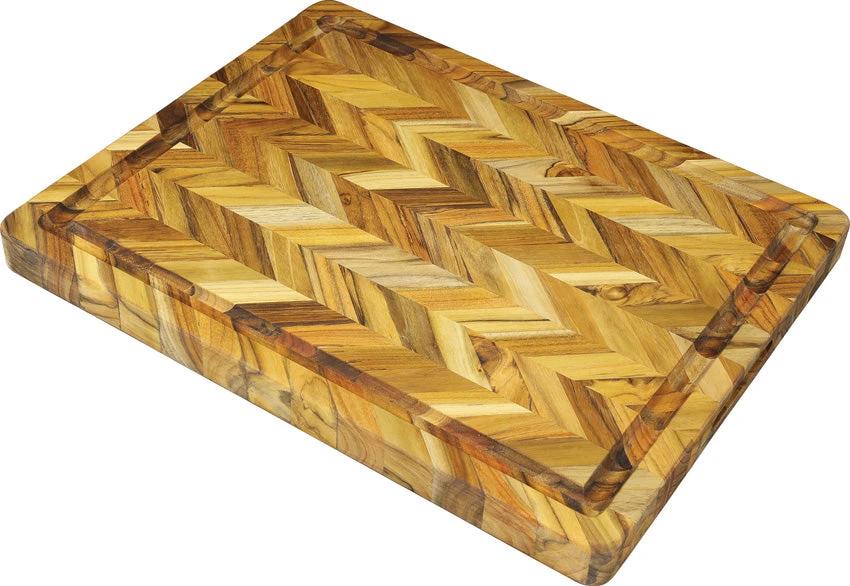 Teak Haus Herringbone Cutting Board 323 by Teak Haus