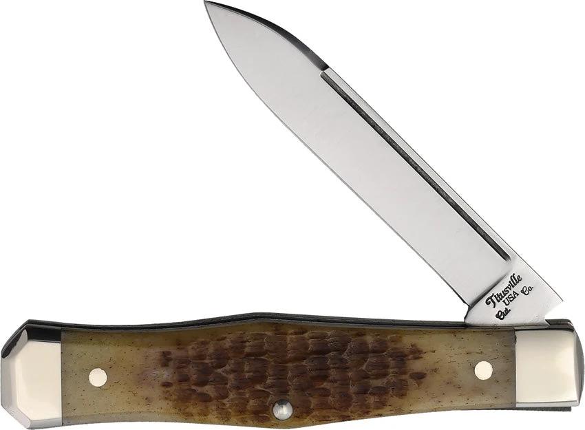Titusville Cutlery Lexingtonian Folder Iron Furn TITUS03 IRON BONE by Titusville Cutlery