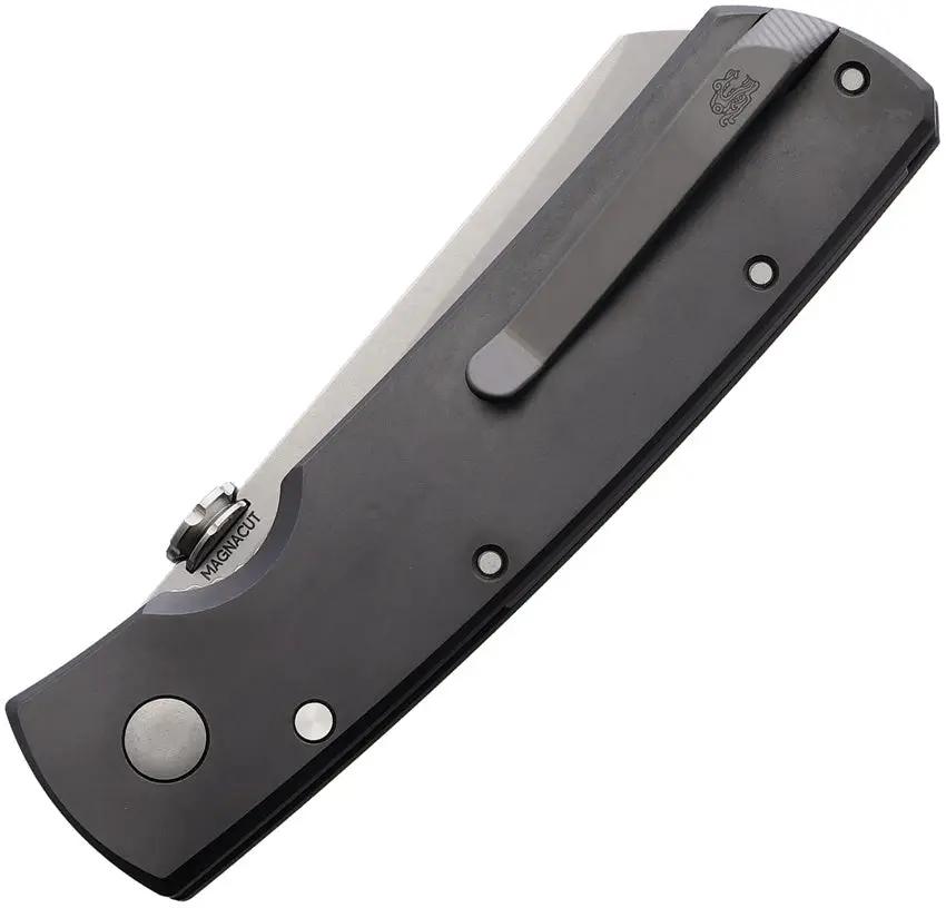 Tactile Knife Company Mariner 2 Linerlock MagnaCut Knife - Black DLC Titanium Handle, Thumb Disk, Pocket Clip by Tactile Knife Company