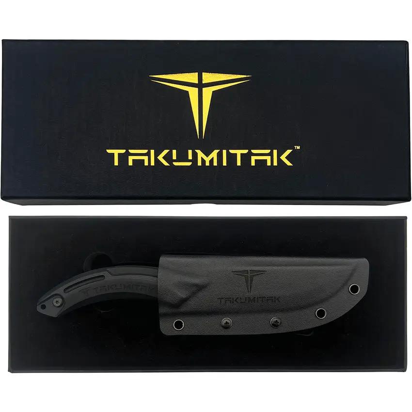 Takumitak Hunter Fixed Blade TKF207BK - TiNi Coated D2 Blade With Full Tang And Black G10 by Takumitak