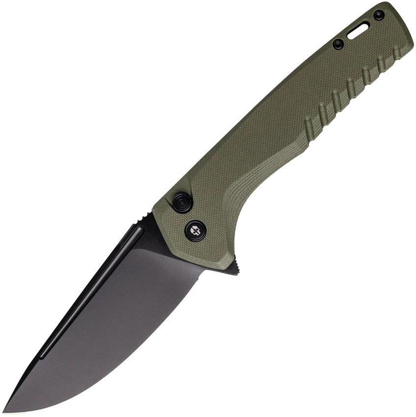 Tekto Knives F3 Charlie Button Lock OD F3R_G1OD_D2BK1_A1 by Tekto Knives