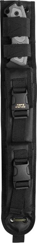 TOPS Steel Eagle Survival Knife Sawback 1095 Carbon Steel Black Traction Coating Micarta Handles USA For Outdoorsmen by Black Country Outdoor