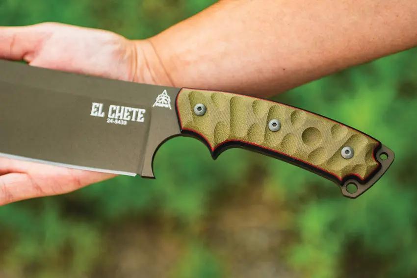 TOPS El Chete Midnight Bronze Fixed Blade Knife 12 Inch Full Tang Rugged Outdoor Survival Tool - Durable Field Ready by TOPS