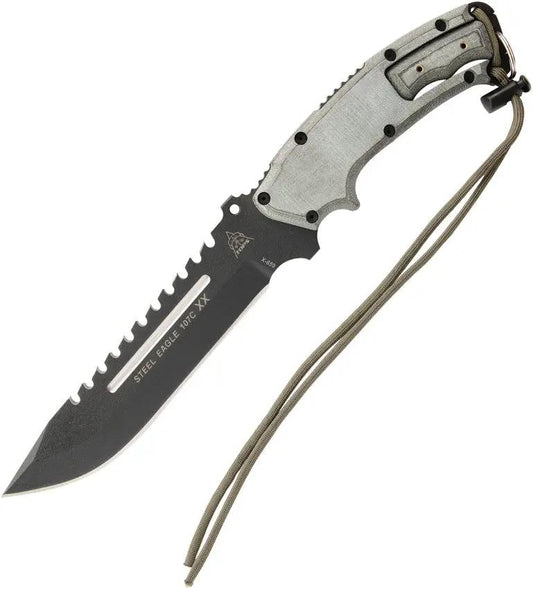 TOPS Knives Steel Eagle Mini Eagle Combo Tactical Survival Knife Set for Outdoor Enthusiasts by Black Country Outdoor
