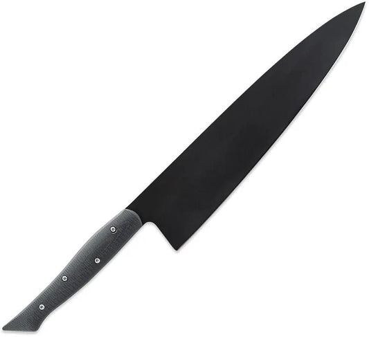 Toor Myers Chef's Knife Black - CPM MagnaCut Blade With Black G10 Handle Full Tang by Toor