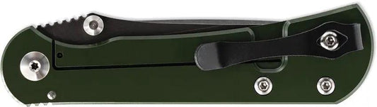 Toor Camp Merchant Framelock 2.0 S Ti - CPM S35VN Blade Green Canvas Micarta Handle by Toor