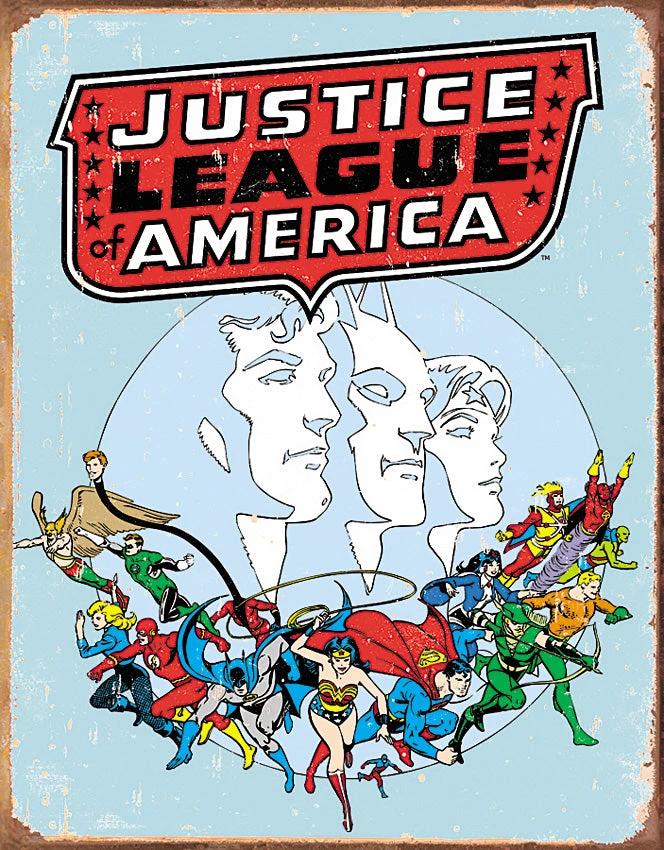 Tin Signs Retro Justice League 1641 by Tin Signs