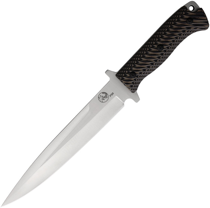 Tassie Tiger Knives P8 Pig Sticker Black TTKP8 by Tassie Tiger Knives