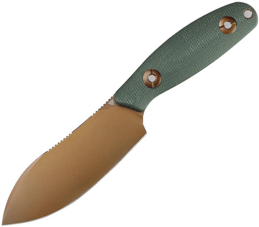 TRIVISA Aubergine Fixed Blade GrnMic JM05-GM-14 by TRIVISA