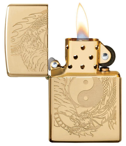 Tiger and Dragon Design Zippo® Lighter by Zippo