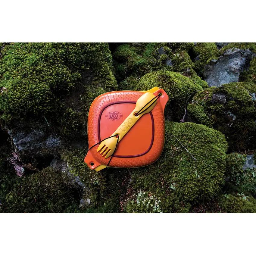 UCO Mess Kit Sunrise Outdoor Camp Set Dishwasher Safe Leak Proof Spork Included Now by UCO