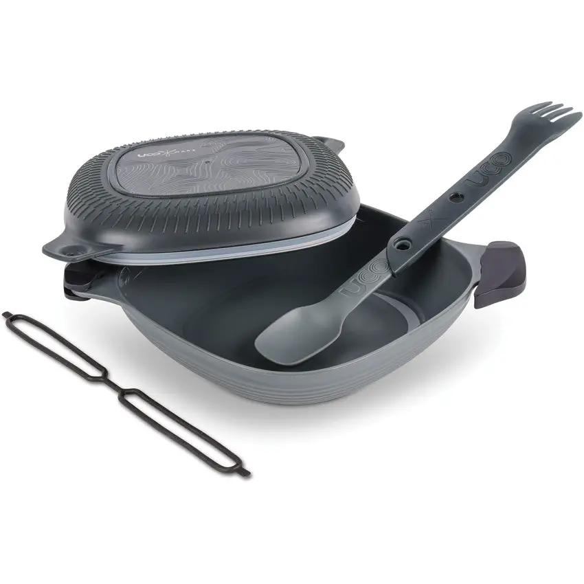 UCO Eco 5 Piece Mess Kit Midnight Leak Proof Locking Lid BPA Free For Campers Dishwasher Safe Includes Switch Sporks by UCO