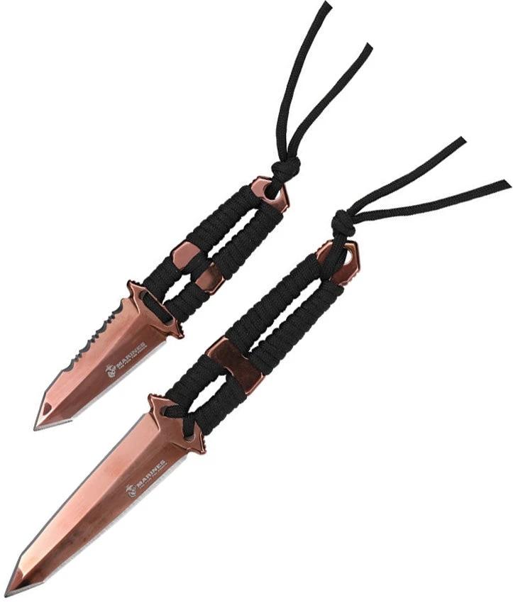USMC Fixed Blade Set Bronze M-SET3001BZ by USMC
