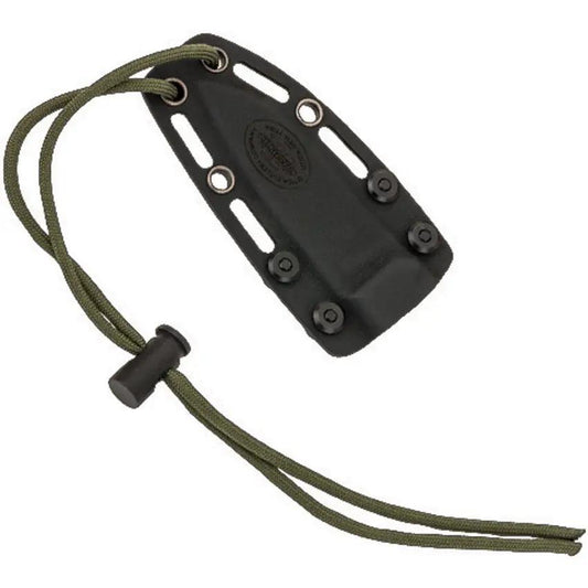 Utica Stealth II Neck Knife - 3 Inch Black Oxide 1095HC Blade With Micarta Handle And Neck Sheath by Utica